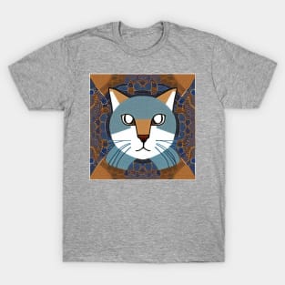 Portrait of a gray cat T-Shirt